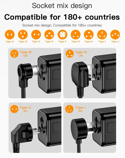 Universal Travel Adapter NZ MARKET CLUB