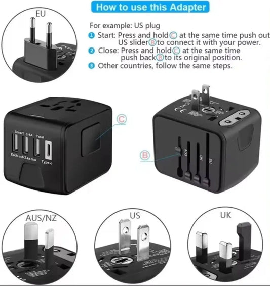 Universal Travel Adapter NZ MARKET CLUB