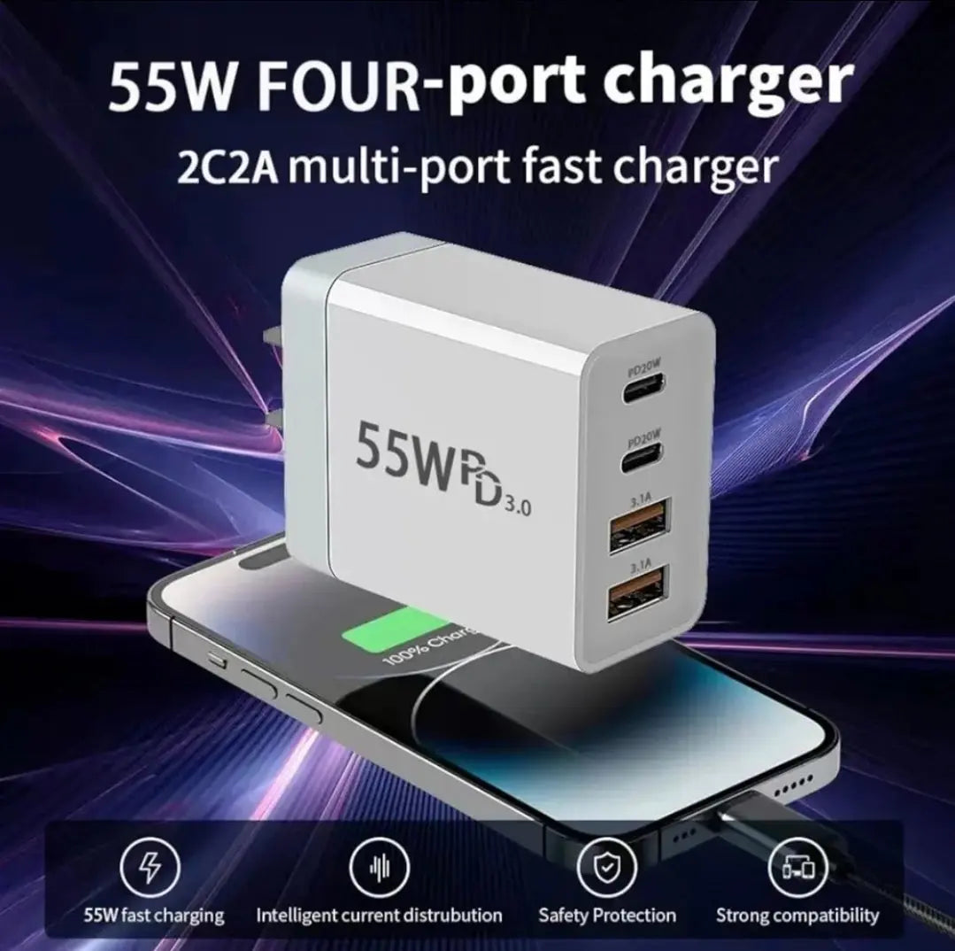 Fast Charger USB & USB-C NZ MARKET CLUB