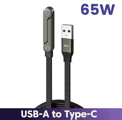 65W Fast Charging Cable with phone stand NZ MARKET CLUB