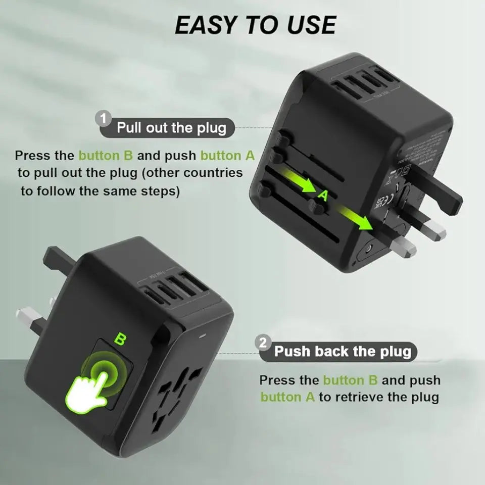 Universal Travel Adapter NZ MARKET CLUB