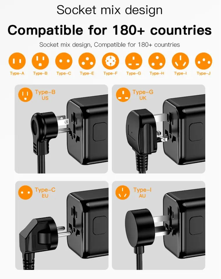 Universal Travel Adapter NZ MARKET CLUB