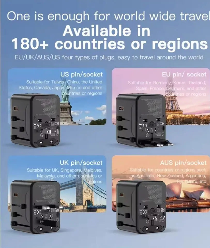 Universal Travel Adapter NZ MARKET CLUB