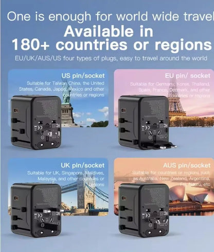 Universal Travel Adapter NZ MARKET CLUB