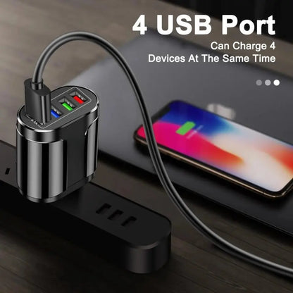 Universal USB Fast Charger Mobile Phone 3.1A Multiple 4 Ports USB Travel Adapter NZ MARKET CLUB