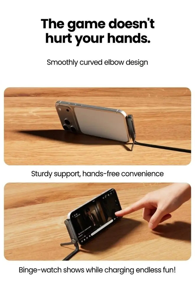 240W Fast Charging Cable With Stand For Gaming Office Travel NZ MARKET CLUB
