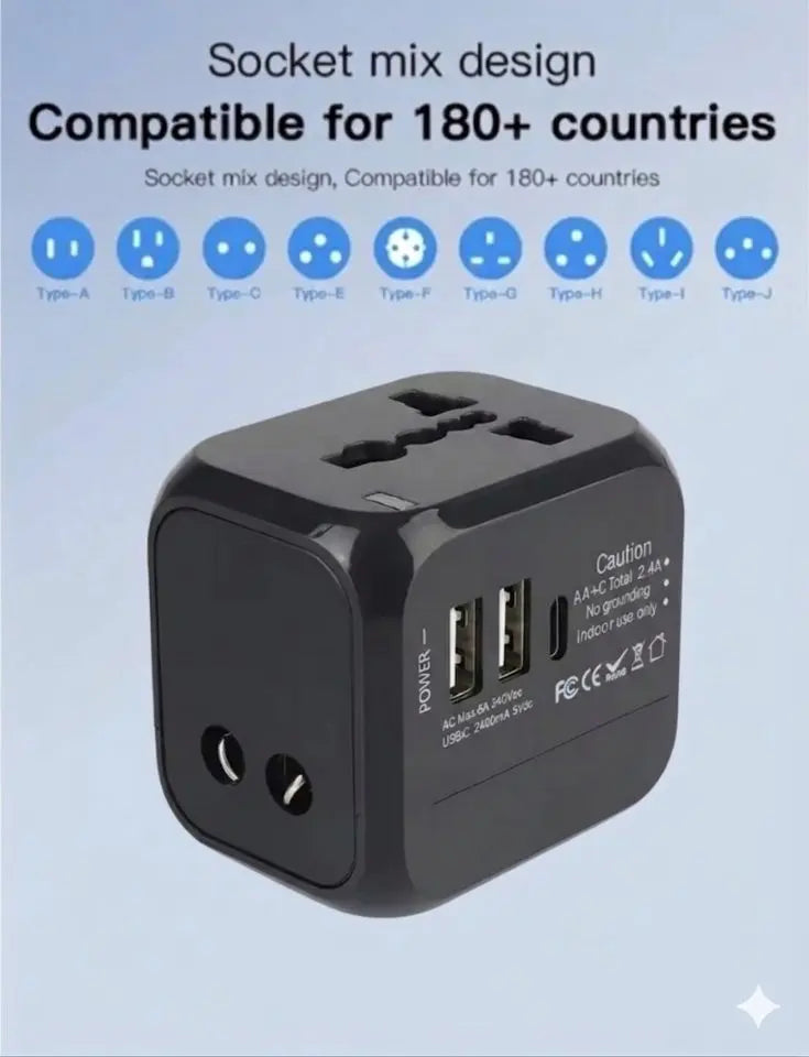 Universal Travel Adapter NZ MARKET CLUB