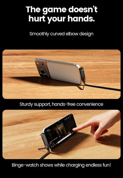 65W Fast Charging Cable with phone stand NZ MARKET CLUB
