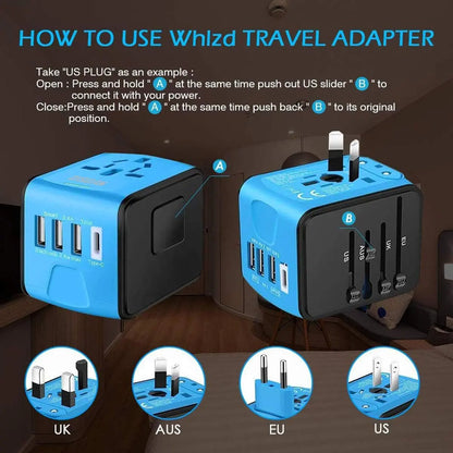 Universal Travel Adapter NZ MARKET CLUB