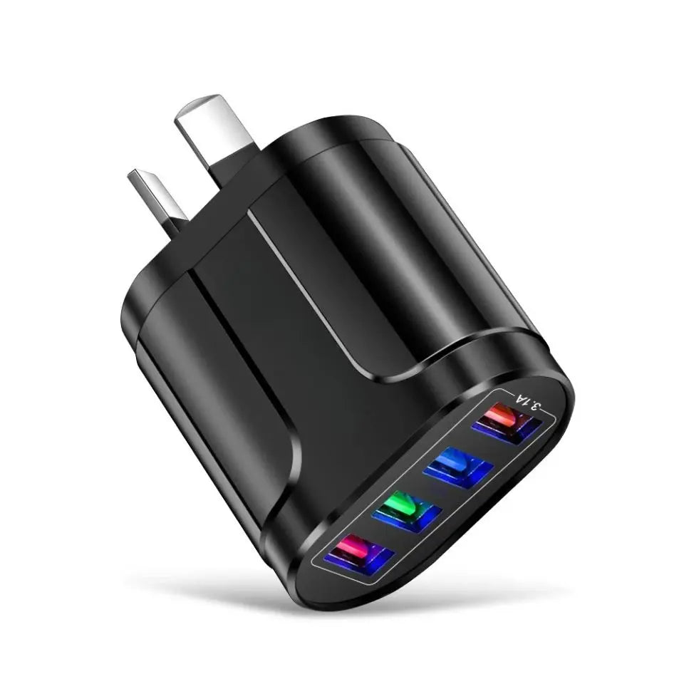 Universal USB Fast Charger Mobile Phone 3.1A Multiple 4 Ports USB Travel Adapter NZ MARKET CLUB