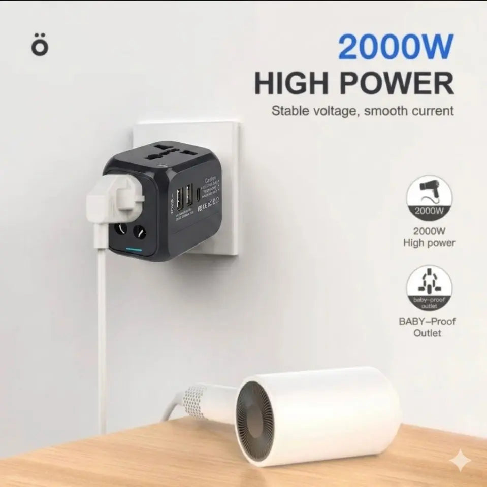 Universal Travel Adapter NZ MARKET CLUB