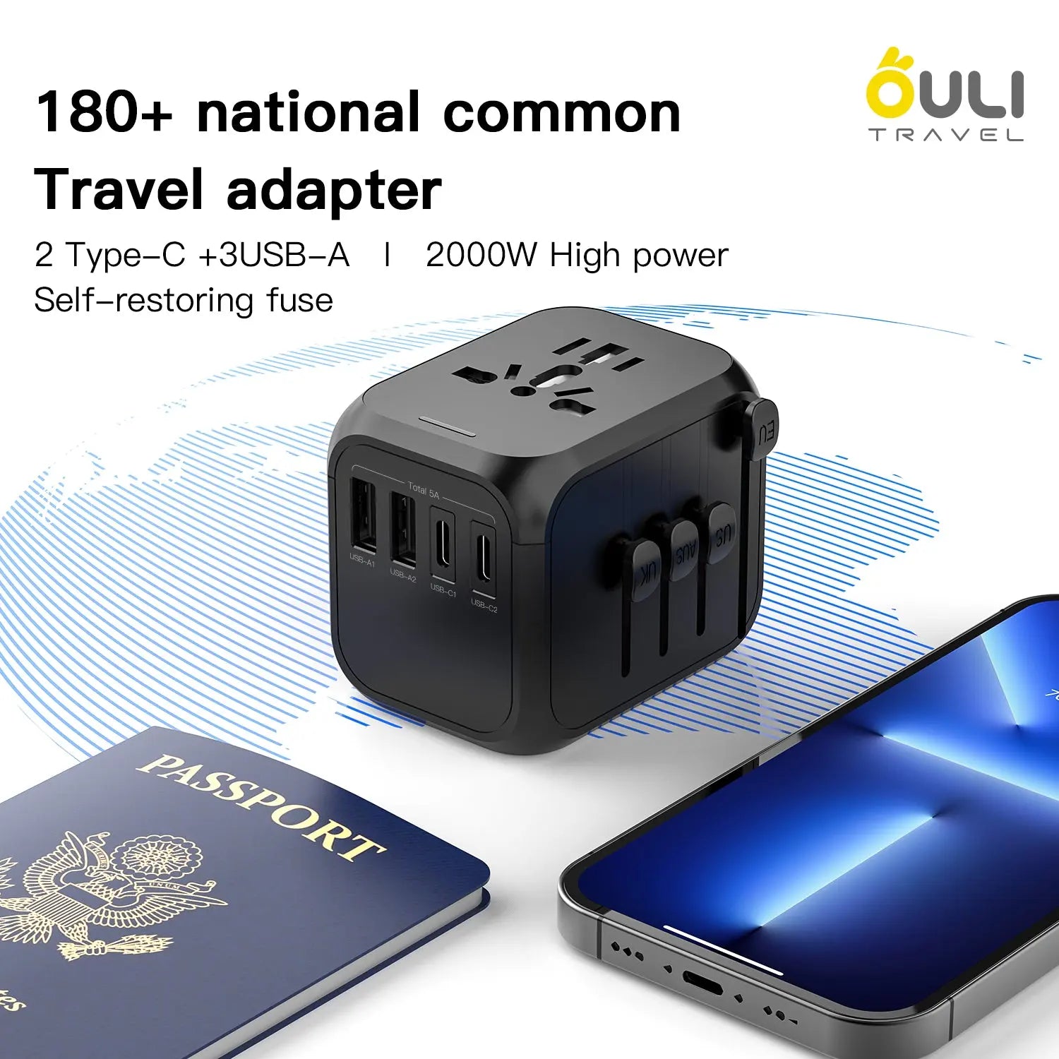 Universal Travel Adapter NZ MARKET CLUB