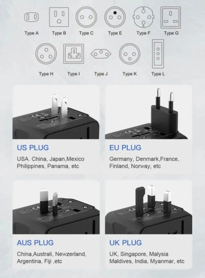 Universal Travel Adapter NZ MARKET CLUB